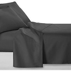 Homéé® Laken hotel 20A antraciet - 240x290/5cm‎‎ - gladde geweven 100% katoen - tweepersoons