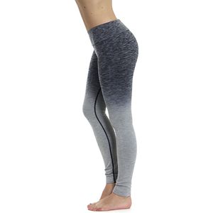 Yoga legging - compressie met hoge taille OMBRE GRIJS S