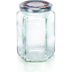 Leifheit 3211 Weckpot Zeshoekig 770ml Glas/Zilver