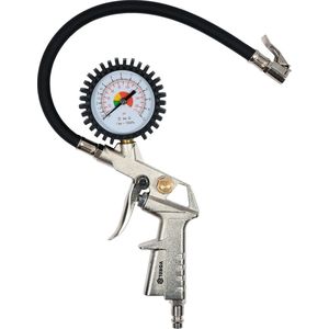 Bandenpomp voor het oppompen van banden met manometer