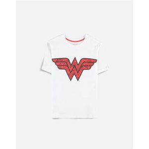 DC Comics Wonder Woman - Logo Dames T-shirt - L - Wit