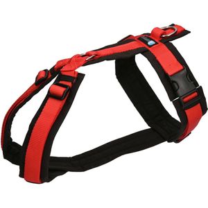 AnnyX Hondentuig - FUN - Y tuig - Rood/Zwart - maat XS - Borstomvang 43-52cm - Gewicht hond 6 -12 kg - My K9