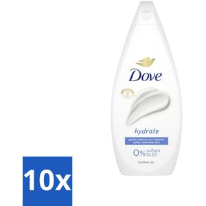 10 x Dove Douchecrème - Hydrate - 720 ml - Vegan - Duurzaam - Biologisch Afbreekbaar - Gerecycled Plastic
