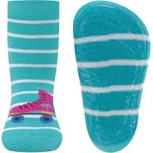 Ewers Antislipsok - Lichtblauw & Witte Strepen - Rollerskates Roze - Elastisch - Siliconenzool-25/26