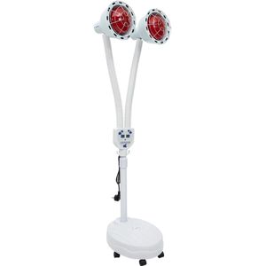 Infrarood Therapielamp - 275W - Warmtepaneel - Pijnverlichting - Spierherstel - Rood Licht Therapie - Verstelbaar - Dubbele Kop - Wit