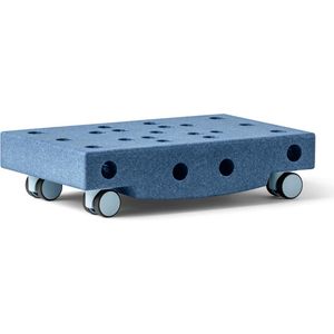 Modu Activity toy - Scooter Board - Open Ended Play - zachte blokken - speelgoed 1 jaar - Tummy Time balansbord- Deep Blue / Sky Blue