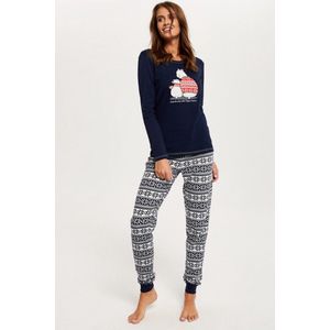 Italian Fashion Arktyka katoenen pyjama voor dames- marineblauw S