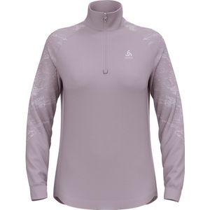 Odlo - Berra Graphic - Fleece Met Halve Rits - Paars