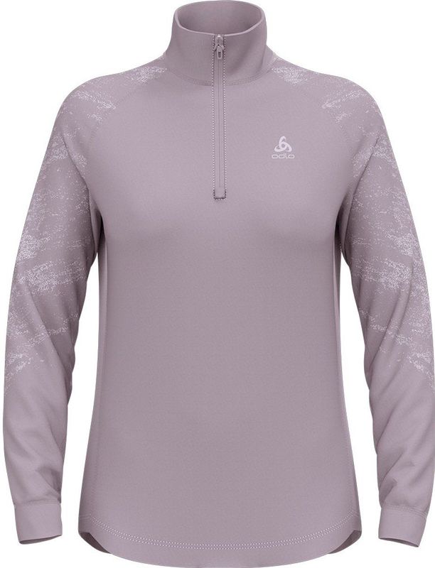 Odlo - Berra Graphic - Fleece Met Halve Rits - Paars