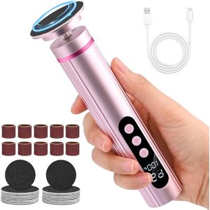 Vitdipy - Elektrische Eeltverwijderaar - Professionele Eelt verwijderaar - Voetvijl - Draadloos - Eeltvijl - Eksteroog - Eeltverwijderaars - Pedicure - Roze