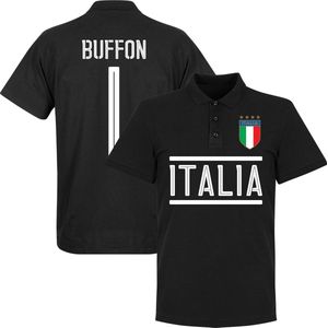 Italië Buffon 1 Team Polo - Zwart  - XXL