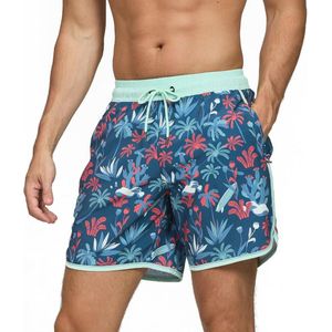 Heren Zwembroek Sneldrogend met Zakken en Trekkoord voor Strand en Sport