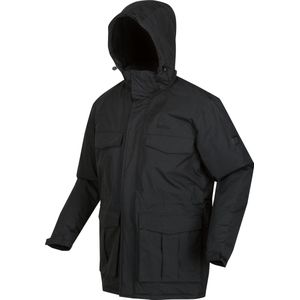 Regatta Palben Parkajack Waterproof Heren Zwart Maat Xl