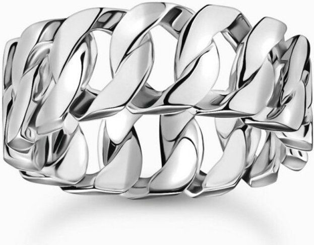 Thomas Sabo - Ring - Gerecycled Zilver - Gezwarte Afwerking - Unisex