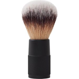 Biowust Scheerkwast van Zwart Metaal - Voor een Volle Scheerschuim en Gelijkmatige Verdeling - 100% vegan