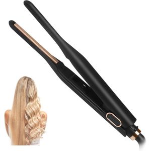 Draagbare 2-in-1 Mini-stijltang voor Haarstyling en Krullen