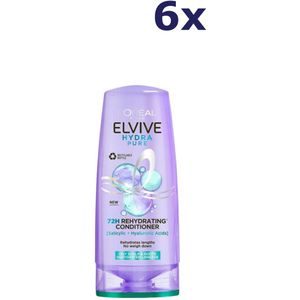 6x L'Oreal Elvive Hydra Pure 72H Purifying Conditioner 200ml