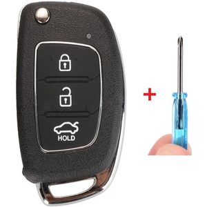 Autosleutel 3 knoppen geschikt voor Hyundai Tuscon / Hyundai i10 / Hyundai i20 / Hyundai iX35 / Hyundai sleutel behuizing.