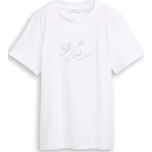 TOM TAILOR DENIM - Shirt - Grijs/Wit