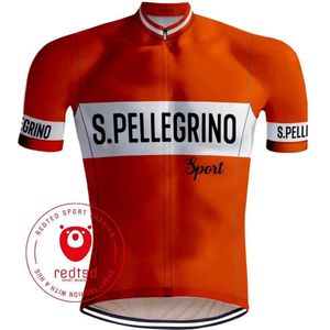 Retro Wielershirt San Pellegrino Oranje - REDTED - 4XL