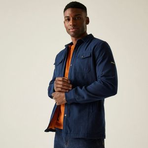 Spennith shacket shirt met fleece-voering voor heren
