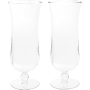 Fjesta Cocktailglazen Hurricane – Plastic Cocktailglazen – Kunststof Cocktailglazen – Kunststof Glazen – Plastic Glazen – 45cl – Transparant – 2 Stuks