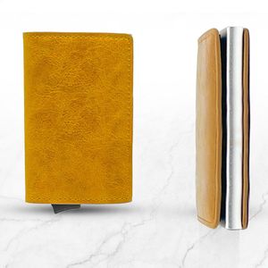 Luxe Creditcardhouder - Pasjeshouder Mannen Uitschuifbaar - Miniwallet - Portemonnee met RFID Protectie | # Pasjeshouders als Cadeau Tip!