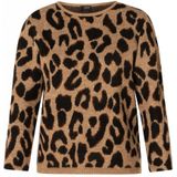 YEST - Clover Tops - Gebreide Trui - Soft Taupe/Multi Col