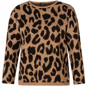 YEST - Clover Tops - Gebreide Trui - Soft Taupe/Multi Col