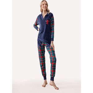Feyza - Pyjama Set Voor Dames, Lange Mouwen - S