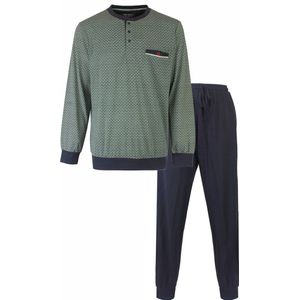Paul Hopkins Heren Pyjama - Geprint dessin - Groen Blauw - Maat S