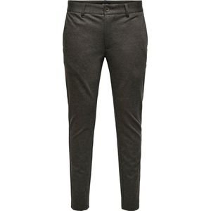 Only & Sons Heren Chino Broek ONSMARK slim Grijs 33W / 34L Volwassenen