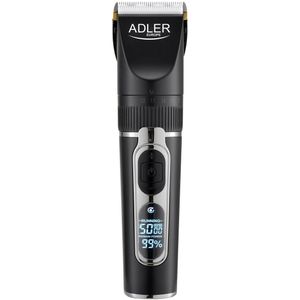 Adler AD 2837 - Professionele Tondeuse - Met LCD Display - Draadloos & Oplaadbaar - Titanium & Keramisch