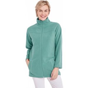 Fleecejack met lange mouwen en ritssluiting