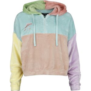 Full Volume Kleurrijke korte hoodie met rits - Dames - S