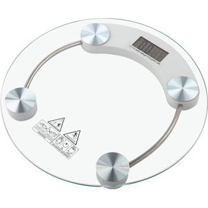 Digitale personenweegschaal van glas - draagvermogen 150 kg - elektronisch - meting lichaamsgewicht