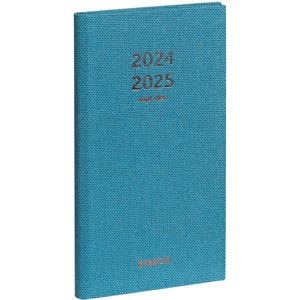 Brepols agenda 2024-2025 - 16 M - Interplan RAW - Weekoverzicht - Blauw - 9 x 16 cm