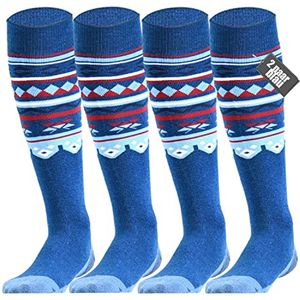 Merino Ski Socks voor Dames, Heren en Kinderen - 2 Paar Thermische Wintersokken