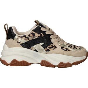POSH by Poelman Sneakers - Meisjes - Beige - Maat:33