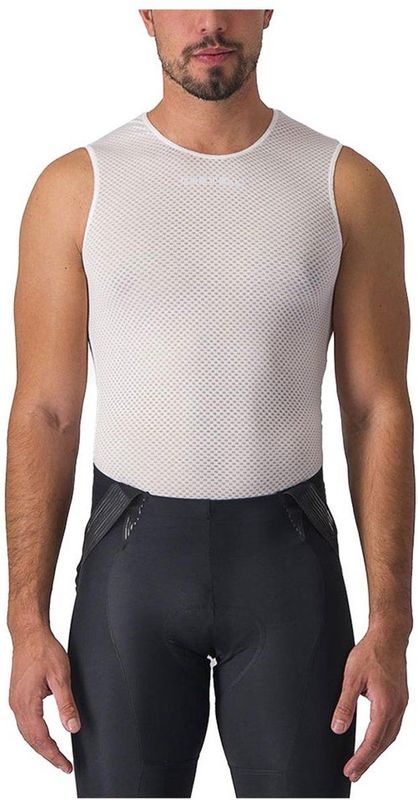 Castelli Pro Mesh 2.0 Mouwloos Basislaag Wit XS Man