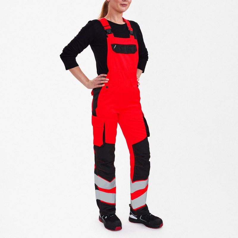 Engel - Safety Light - Amerikaanse Overall - Hi-vis Red / Black - 34