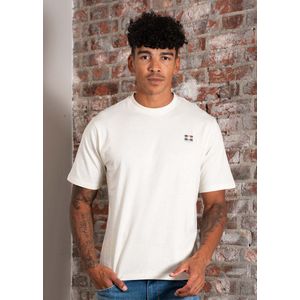 Aquascutum Rubber patch t-shirt - old white