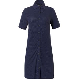 Nachthemd Pastunette - Luxe Doorknoop - Blauw - Viscose - Maat XS