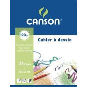 CANSON-tekenboek, 240 x 320 mm, blanco, 12 vel