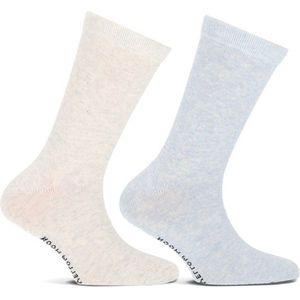 Yellow Moon - Katoenen Kindersokken - Zwart - 2 Paar