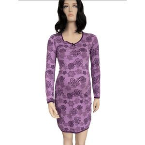 NACHTKLEDING CHARLIE CHOE - PURPLE LACE maat S