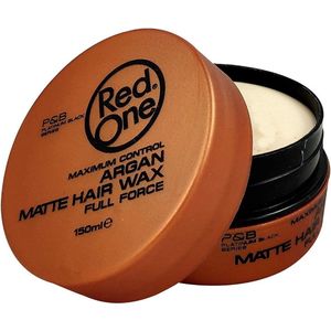 Red One Haar Styling Wax - 150 ml. - Argan - Matte Hair Wax - Voordeelverpakking 12 stuks