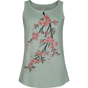 Full Volume groen top met bloemenprint - Dames - S
