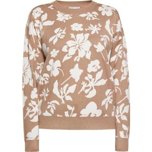 usha - Pullover - Met Bloemenmotief - Relaxed Fit - Lange Mouwen