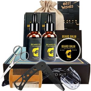 Xerolax Baardgroei Kit - Dermaroller - Baardverzorging Set - Dermaroller Haargroei - Baardgroei - Baardgroei Olie - 8 In 1